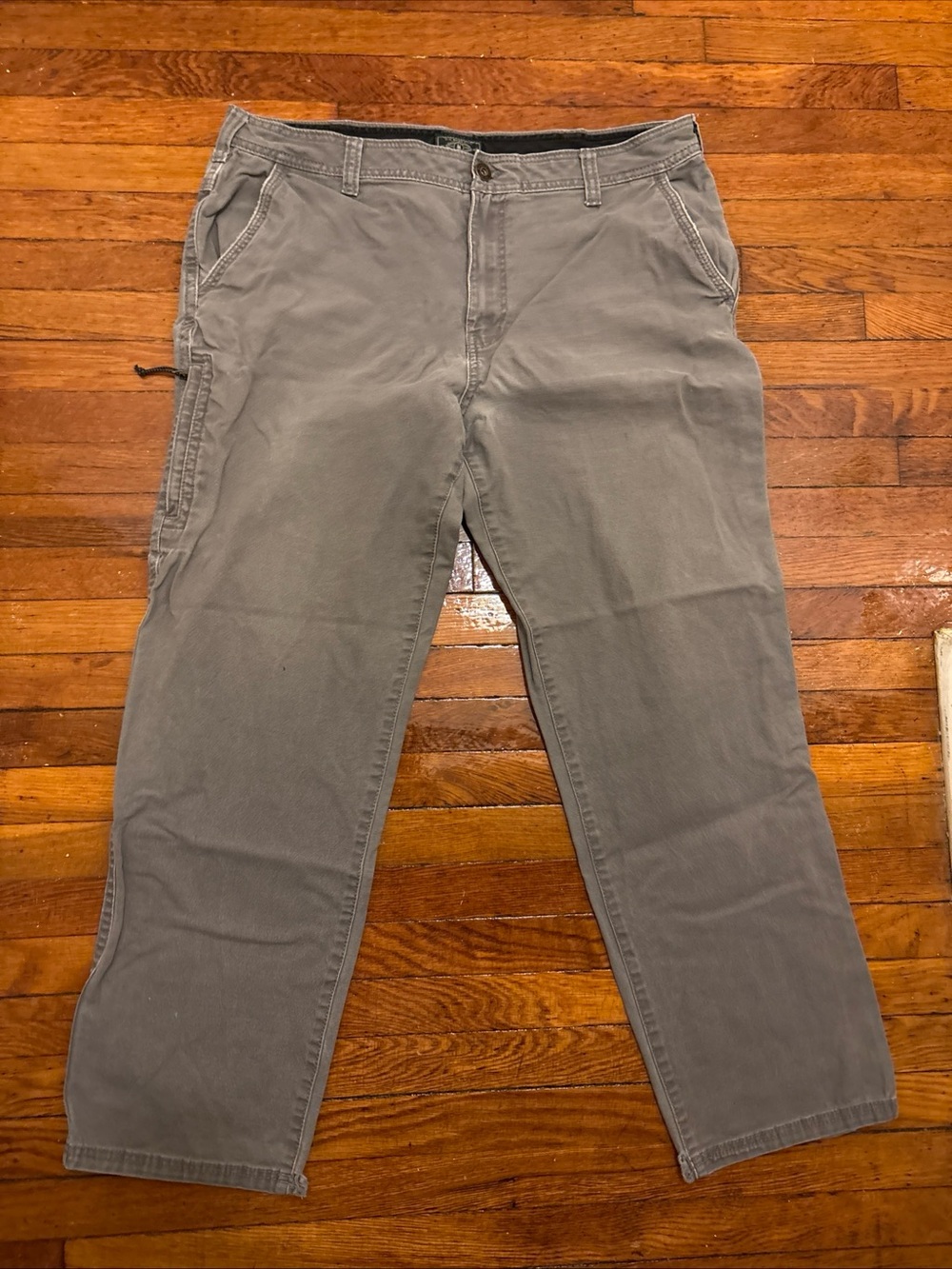 Men's GH Bass work wear Gray Casual straight pants size 38/32